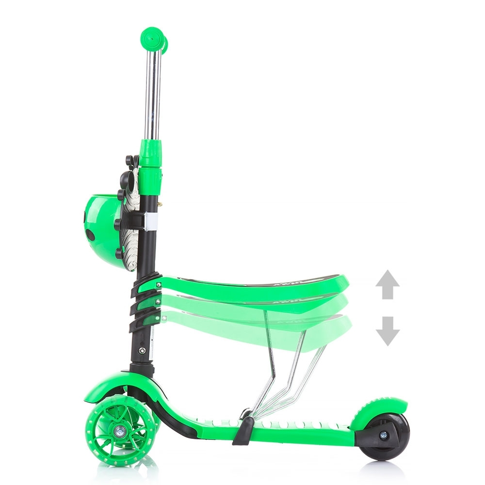 Trotineta 3 in 1 Chipolino Kiddy Evo Lime, 20 kg - imagine 5