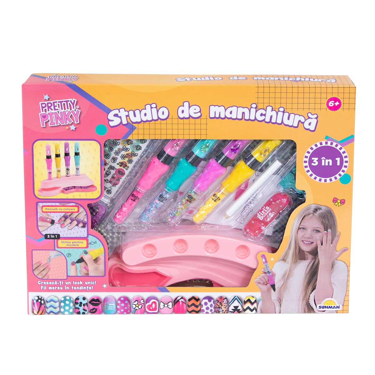 Studio Manichiura 3 in 1 Pretty Pinky