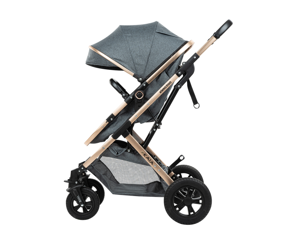 Carucior 3 in 1 KikkaBoo Kaia Dark Grey - imagine 4