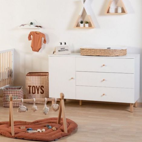 Comoda Childhome Wonder White cu Masa Infasat - imagine 8
