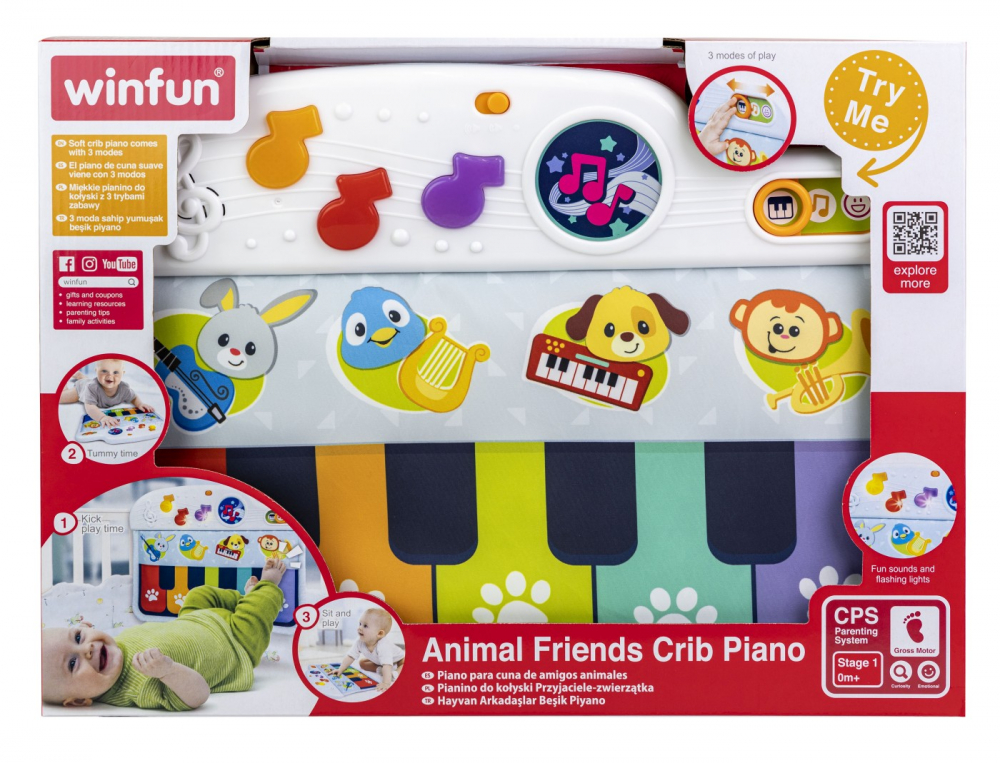 Winfun Pian Luminos Bebelusi - Jucarie Educativa Muzicala