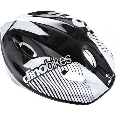 Casca Dino Bikes Alb-Gri | Siguranță Copii 3+