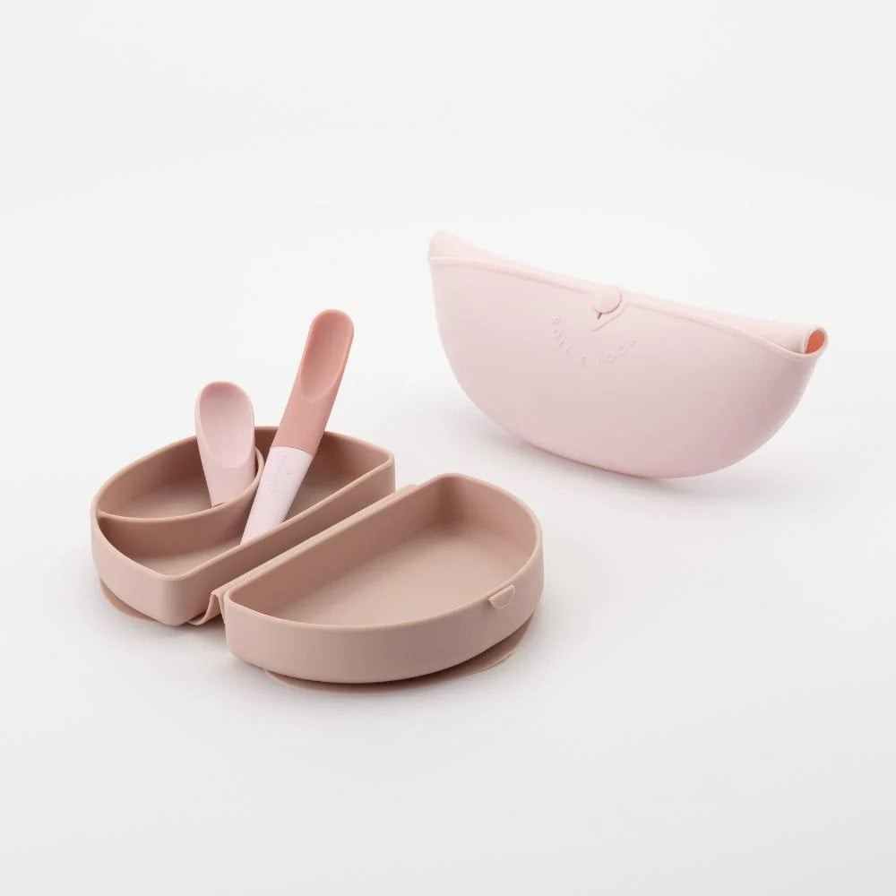 Set Diversificare Miniware Sili Mini GO, 3 Piese, Roz - imagine 2