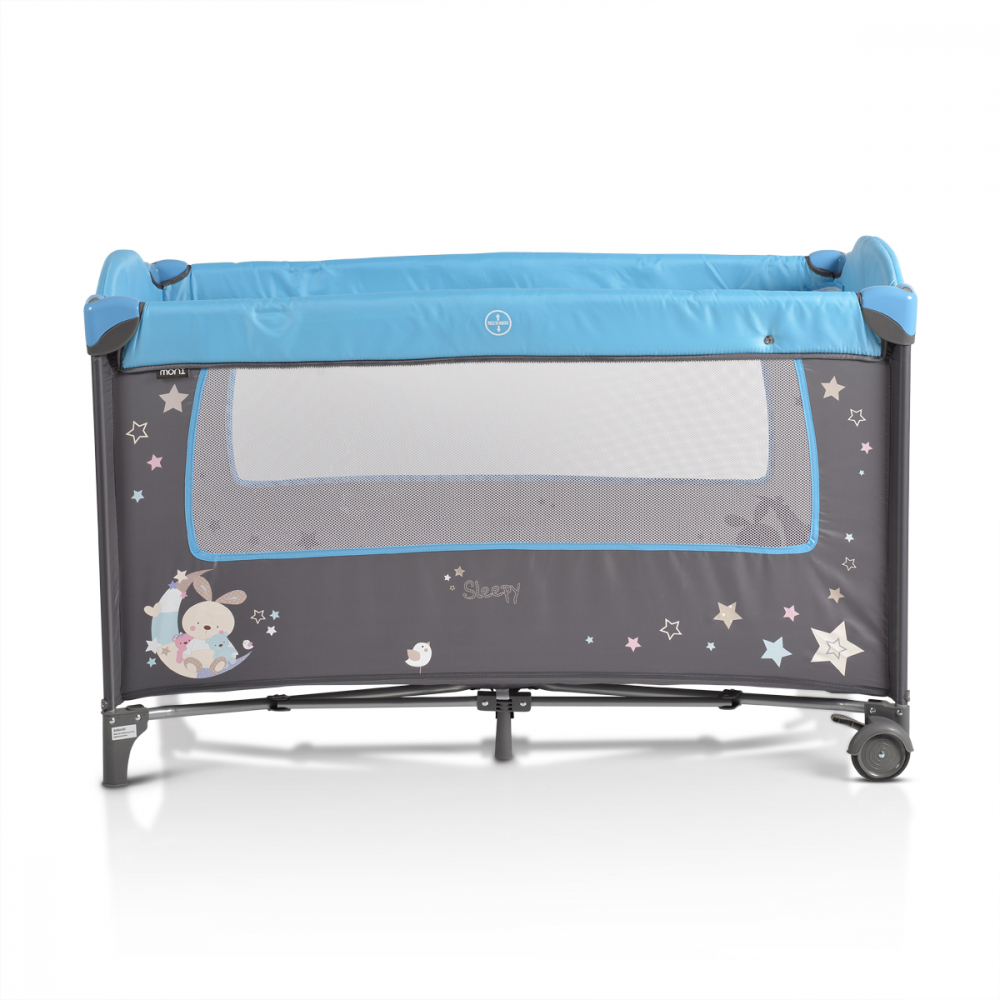 Patut Pliabil Moni Sleepy 2in1 Calatorie Blue - imagine 5