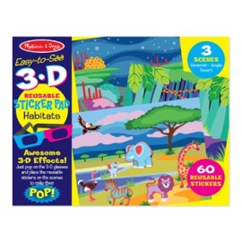 Set abtibilduri 3D Habitate Melissa & Doug