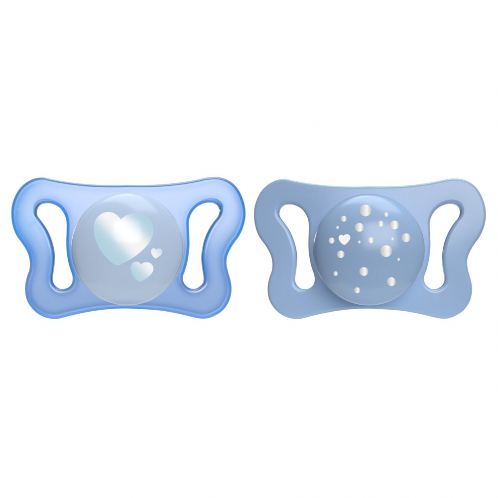 Suzeta Chicco PhysioForma Micro Blue, 0-2 luni
