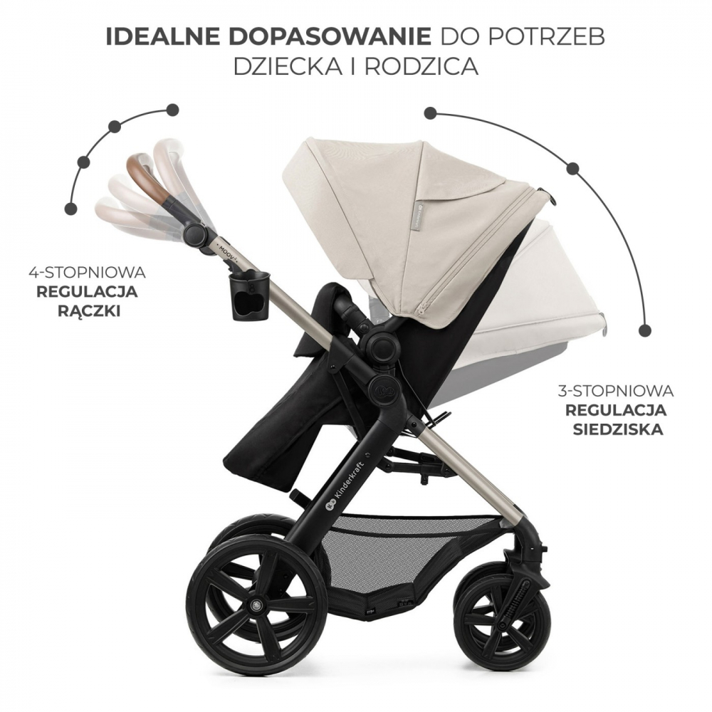Carucior Modular 3in1 Kinderkraft Moov 2 - imagine 8
