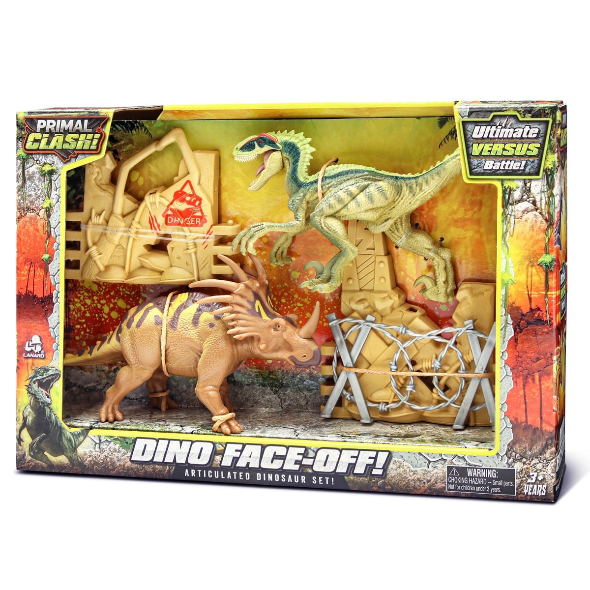 Set Dinozauri Lanard Primal Clash cu Accesorii