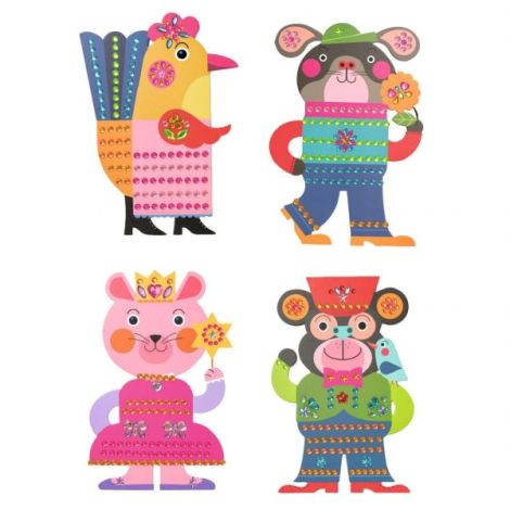 Djeco Decorat Strasuri - Joc Creativ Animale - imagine 2