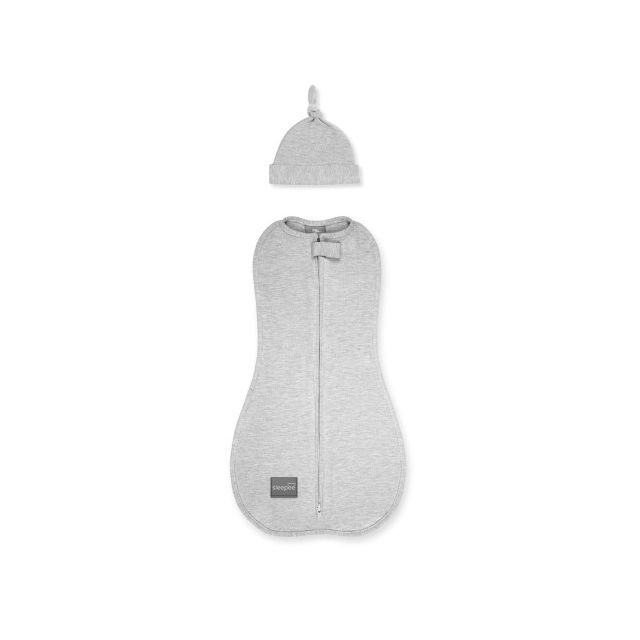Set Swaddle Nor Pufos pentru Nou-Născuți - Gri - imagine 4