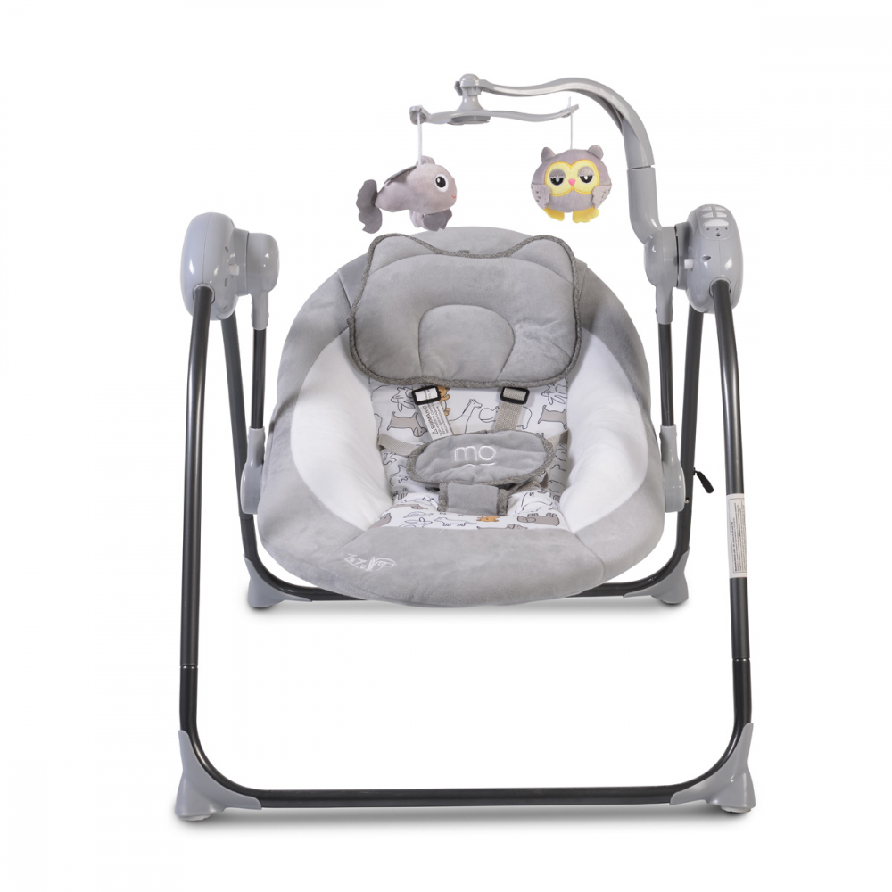 Leagan Electric Zazu Grey Cangaroo cu Telecomanda - imagine 8