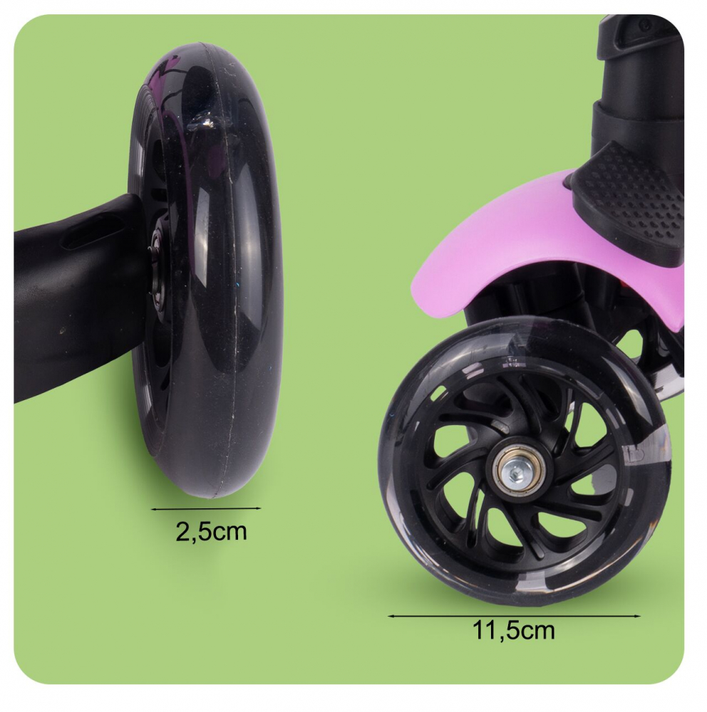 Trotineta Malplay Pink LadyBug cu scaunel