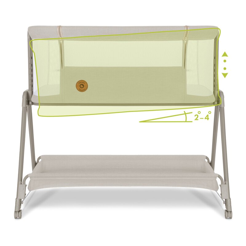 Patut Co-Sleeper Lionelo Luna 2in1 - Siguranță și confort - imagine 6