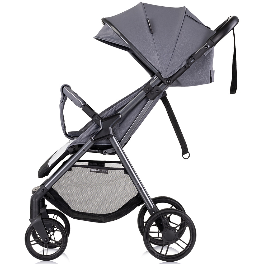 Carucior Chipolino Sparkle cu suspensii si pliere