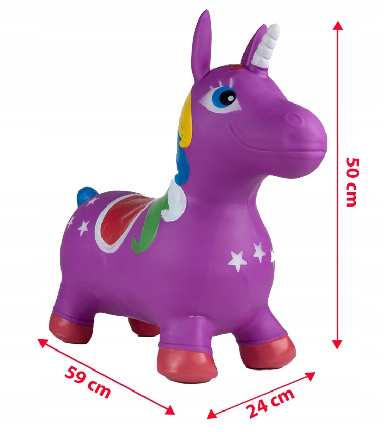 Unicorn Gonflabil Malplay | Jucărie Echilibru și Mișcare - imagine 7