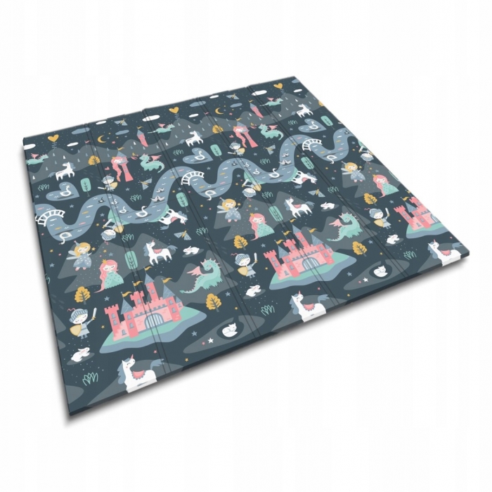 Covor joacă Nukido Pliabil XPE 200x180 cm Castelul Printesei - imagine 5