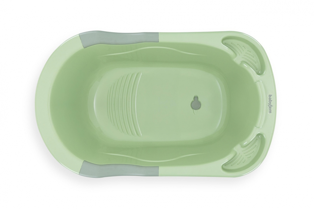 Cadita BabyJem verde - Baie sigură pentru bebe - imagine 4