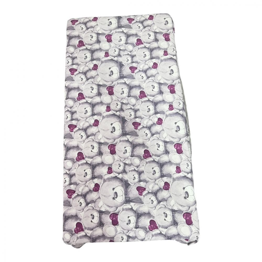 Cearsaf elastic Deseda Ursuleti, 120x60 cm
