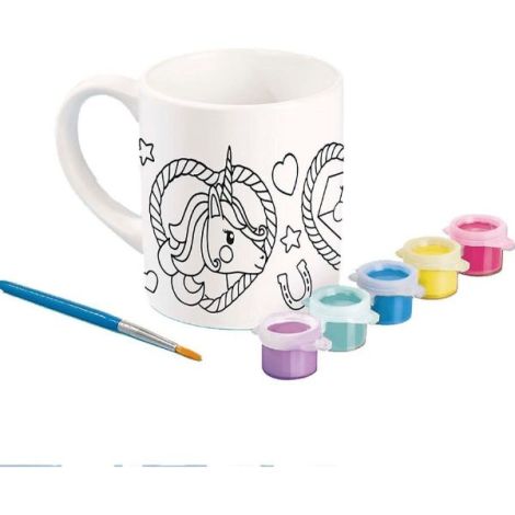 Set Creativ Totum: Cană Unicorn de Pictat - imagine 2
