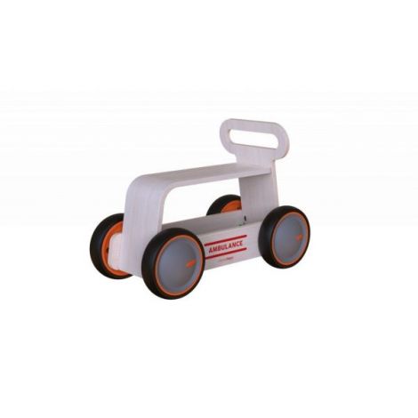Ambulanta lemn 3-in-1 MamaToyz ride-on - imagine 6