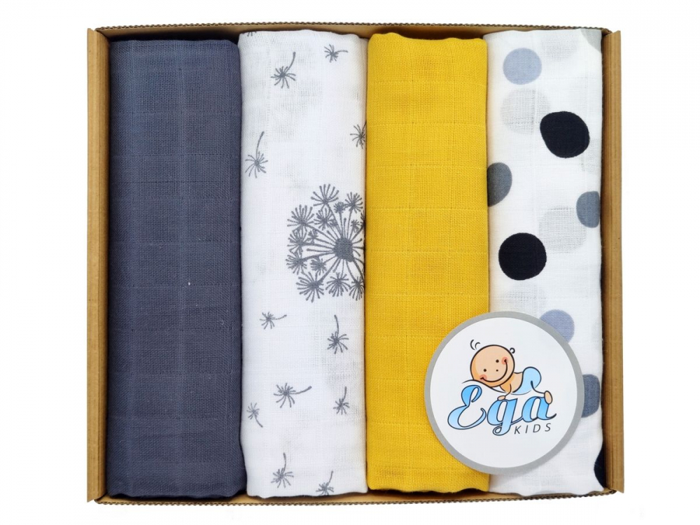 Set 4 Scutece Muselina Egakids Eco-Friendly