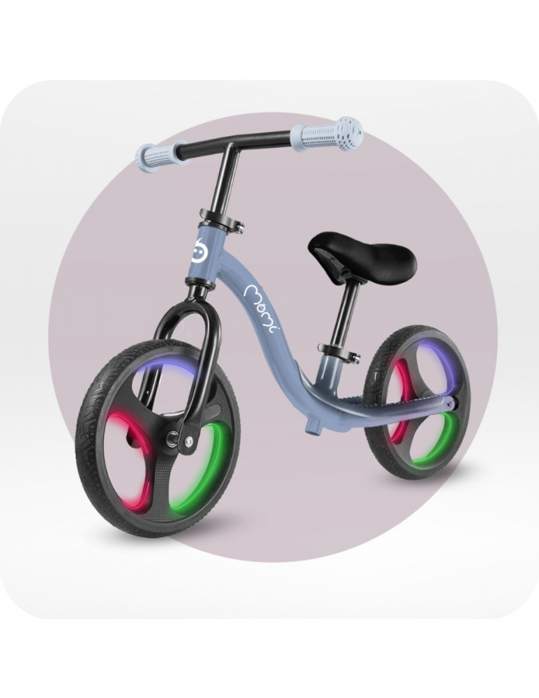 Bicicleta Echilibru Momi Isoka LED Albastru - imagine 5