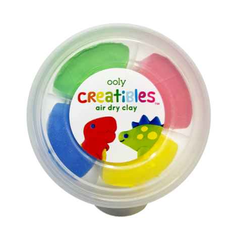 Plastilina Dino Creatibles Ooly | Kit DIY 4 culori - imagine 2