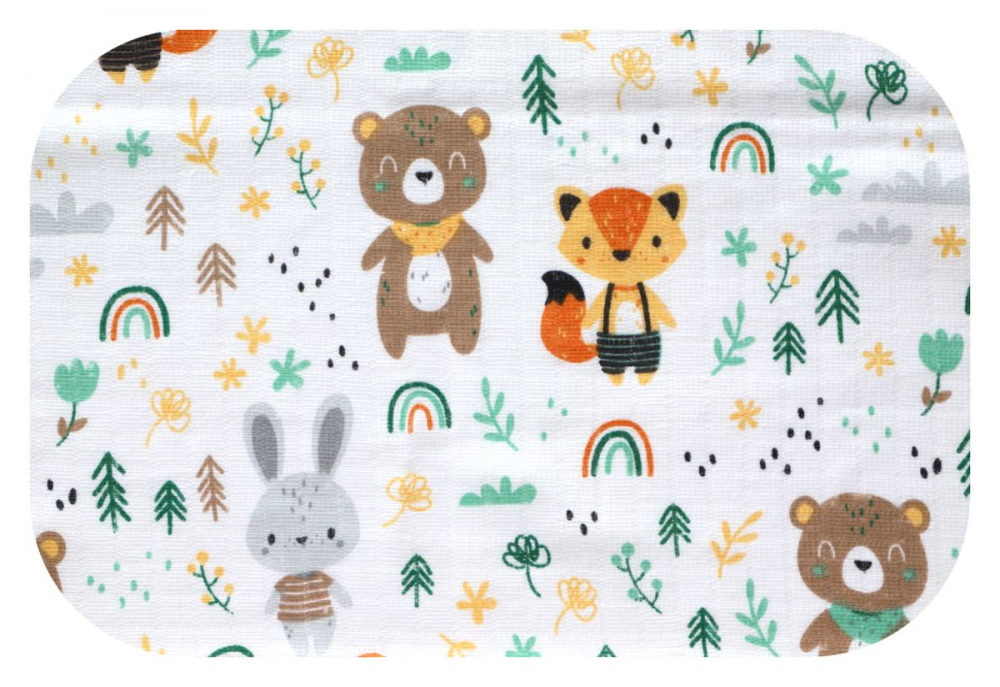 Scutec Muselina Tetra Egakids Bear Rainbow