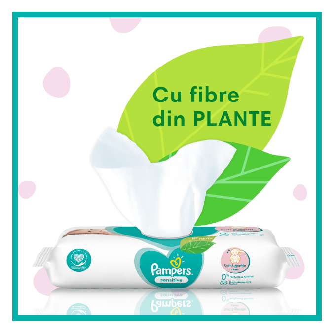 Servetele Pampers Sensitive 312 buc, delicate