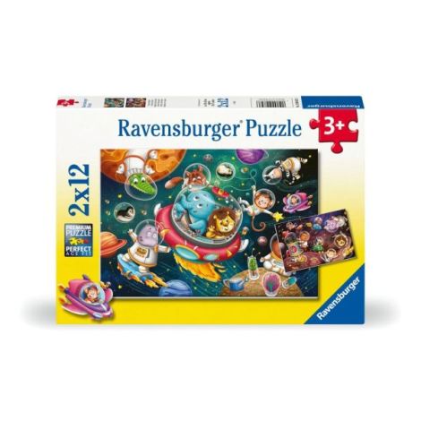 Puzzle Ravensburger Spațiu 2x12 | Joc Educativ - imagine 3