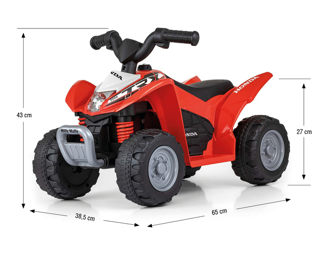 ATV Electric Honda Red 30W Milly Mally - imagine 3