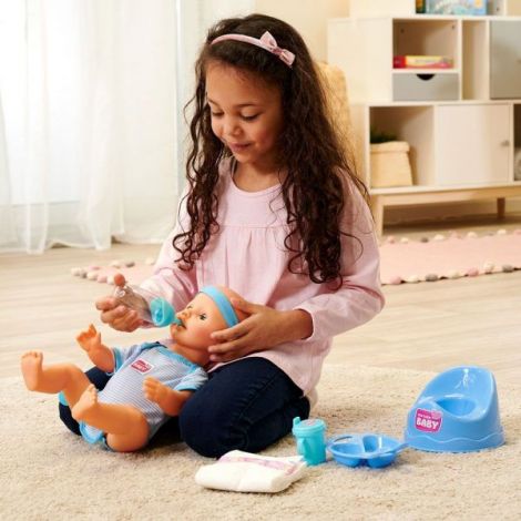 Păpușă Simba Baby Doll 43cm Accesorii Albastru - imagine 7
