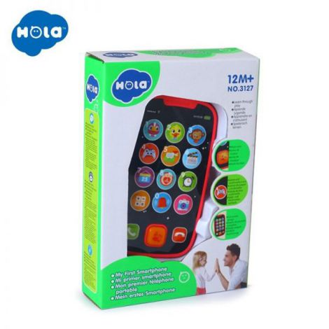 Hola Telefon Smart Roz cu Muzică și Sunete Animale