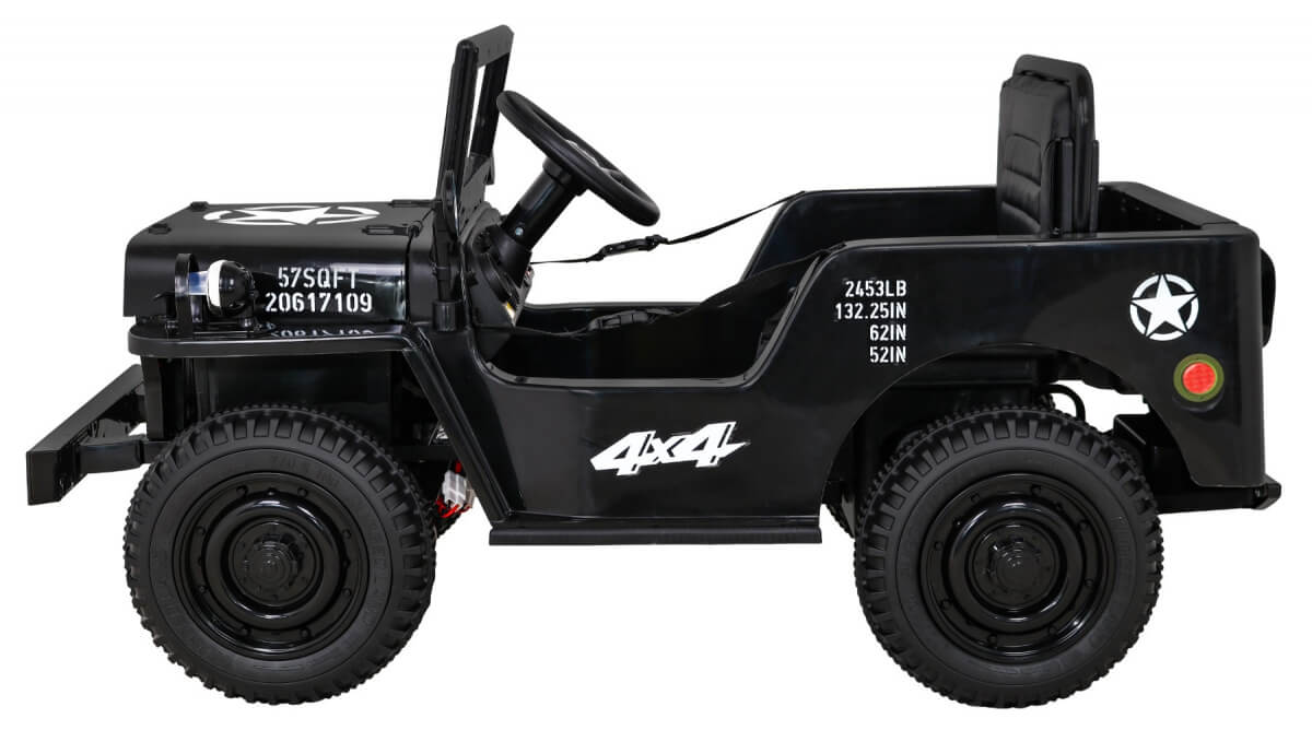 Masinuta Electrica Jeep Militar Lux 4x4 - Autokids - imagine 4
