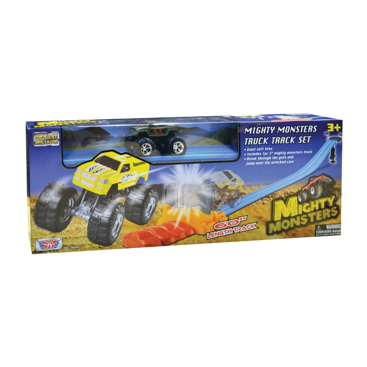 Set Pista Motormax Mighty Monsters cu Masinuta