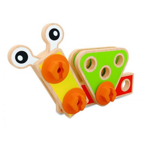 Hape Constructor Incepator | Jucarie Lemn Creativ - imagine 7