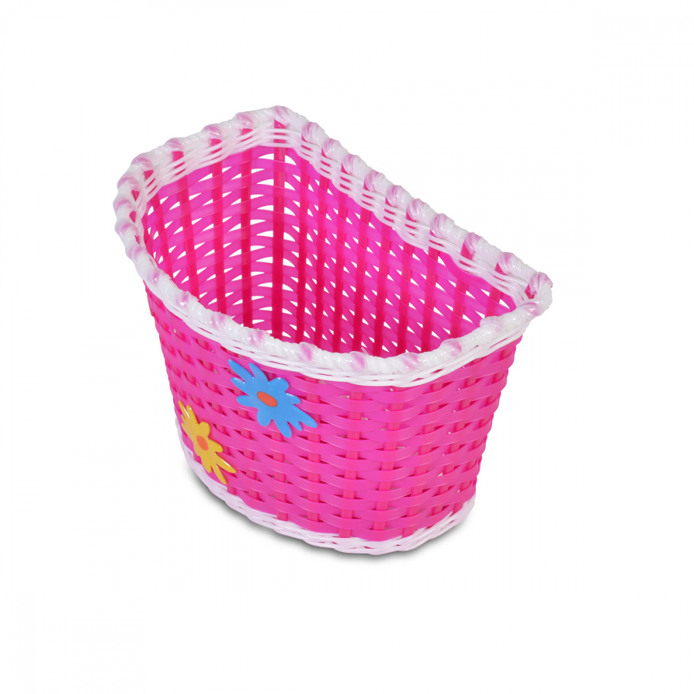Coș Bicicletă Byox Flower Pink, Montare Ușoară - imagine 5