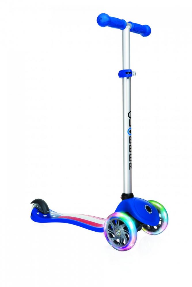 Trotineta Globber Primo Fantasy Albastra LED Pliabila - imagine 5