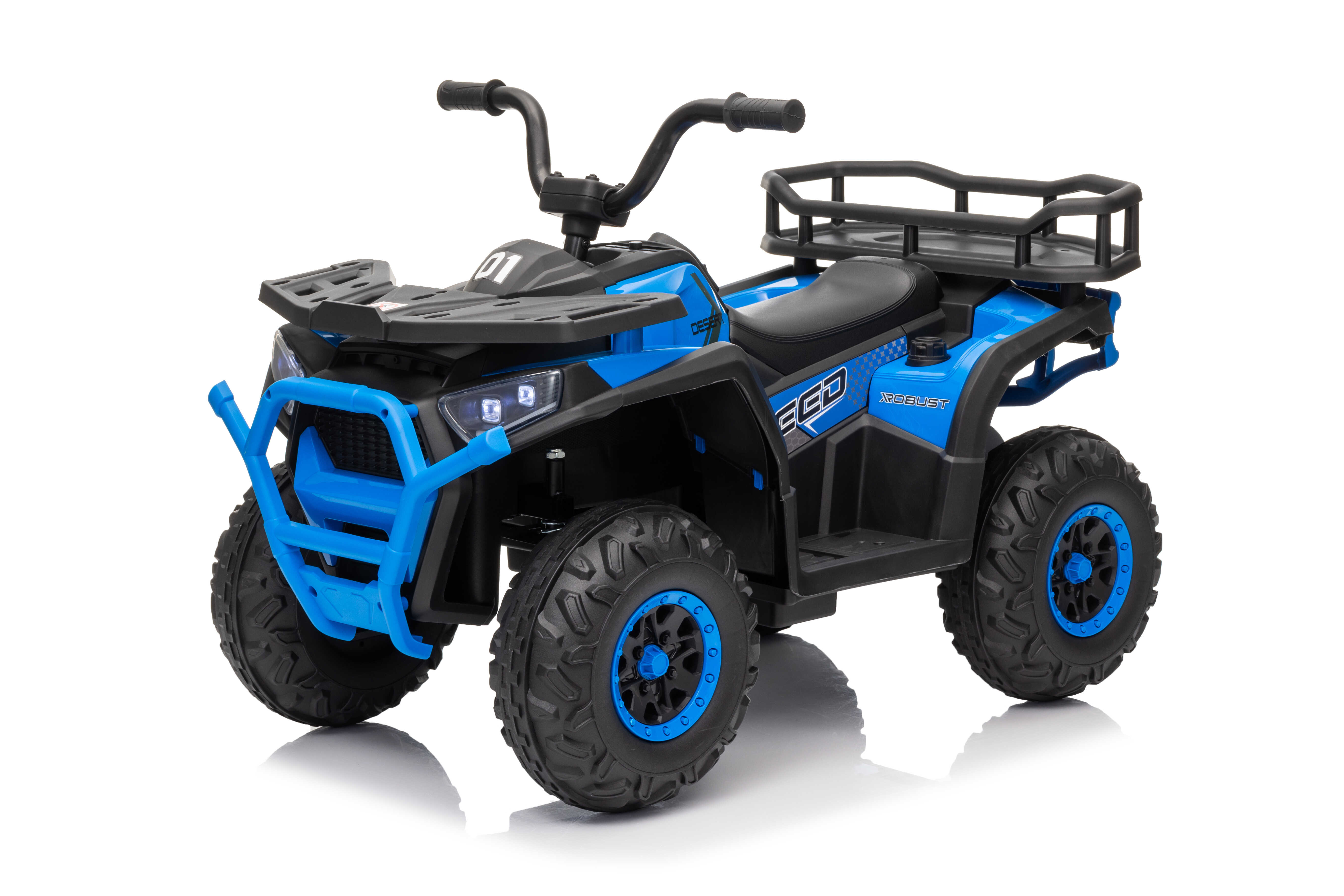ATV electric pentru copii Mini Desert 12V 4x4 Albastru, telecomanda parentala, Bluetooth - Autokids.ro