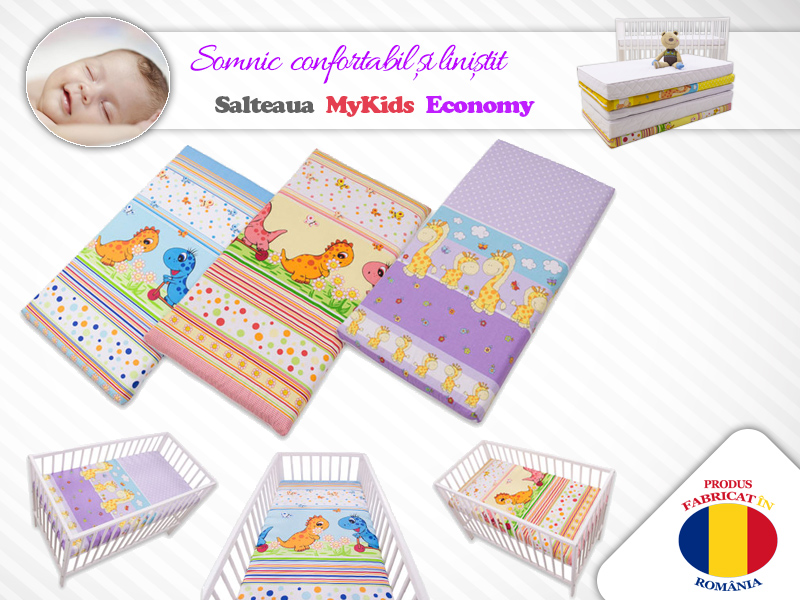 Saltea Cocos Economy Mykids 120x60 Antialergică - imagine 5