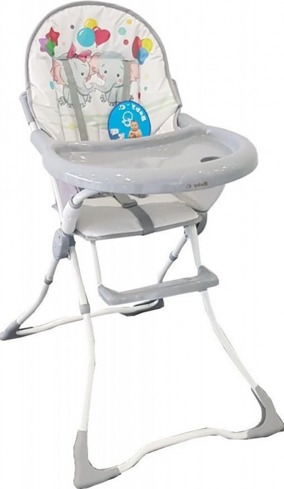 Scaun masa Baby Care CH Pliabil cu centură siguranță - imagine 4