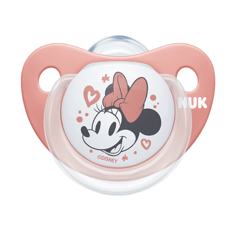 Suzeta Nuk Disney Mickey Silicon 0-6 luni, Roz