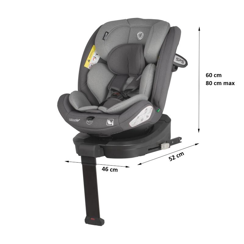 Scaun auto rotativ Coccolle Sidra iSize 0-12 ani - imagine 5