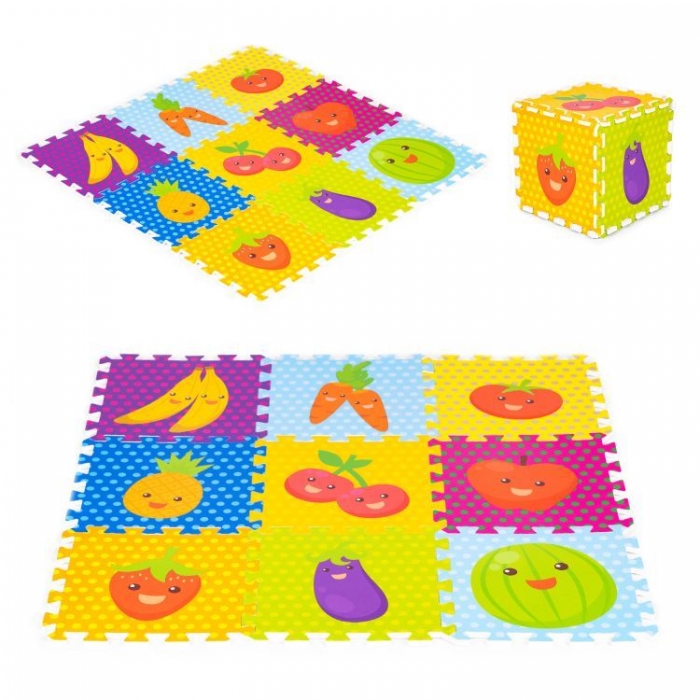 Salteluta joaca IPlay 86x86cm Fructe si legume educativa - imagine 7