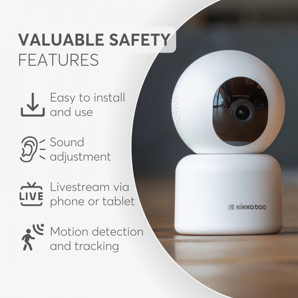 KikkaBoo Arlo: Camera Video 2K cu Wi-Fi și Alarma - imagine 4