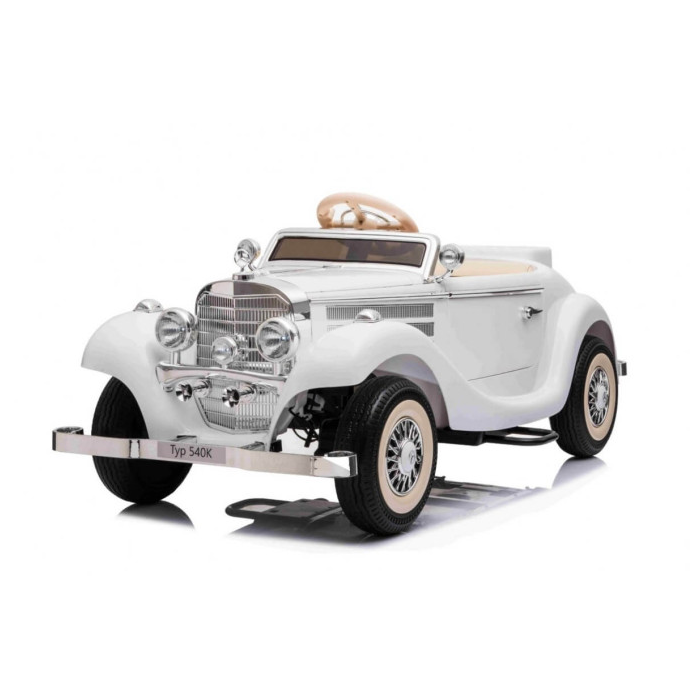 Masinuta Electrica Mercedes Retro 4x4 Alb