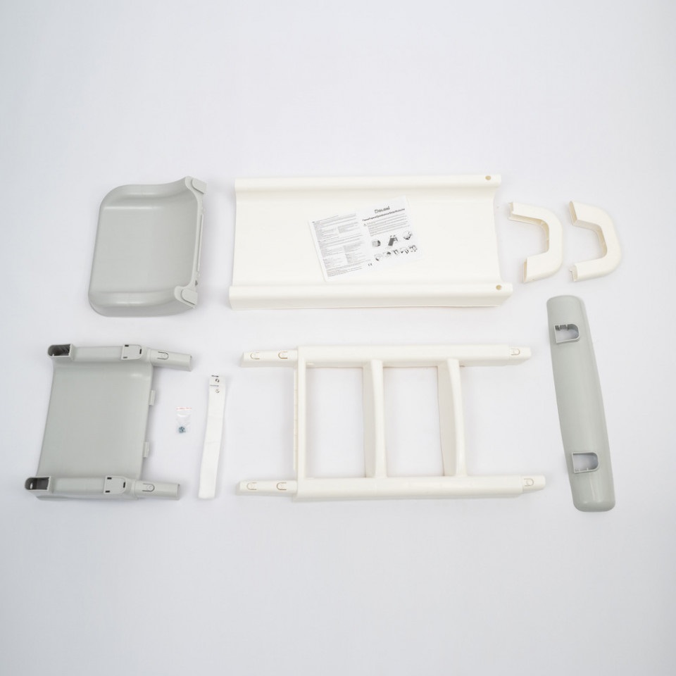 Tobogan Doloni 140 cm, Crem/Gri - imagine 3