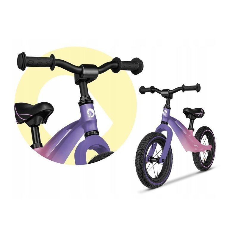 Bicicleta Lionelo Bart Air 12", Magneziu, Roz Violet - imagine 6