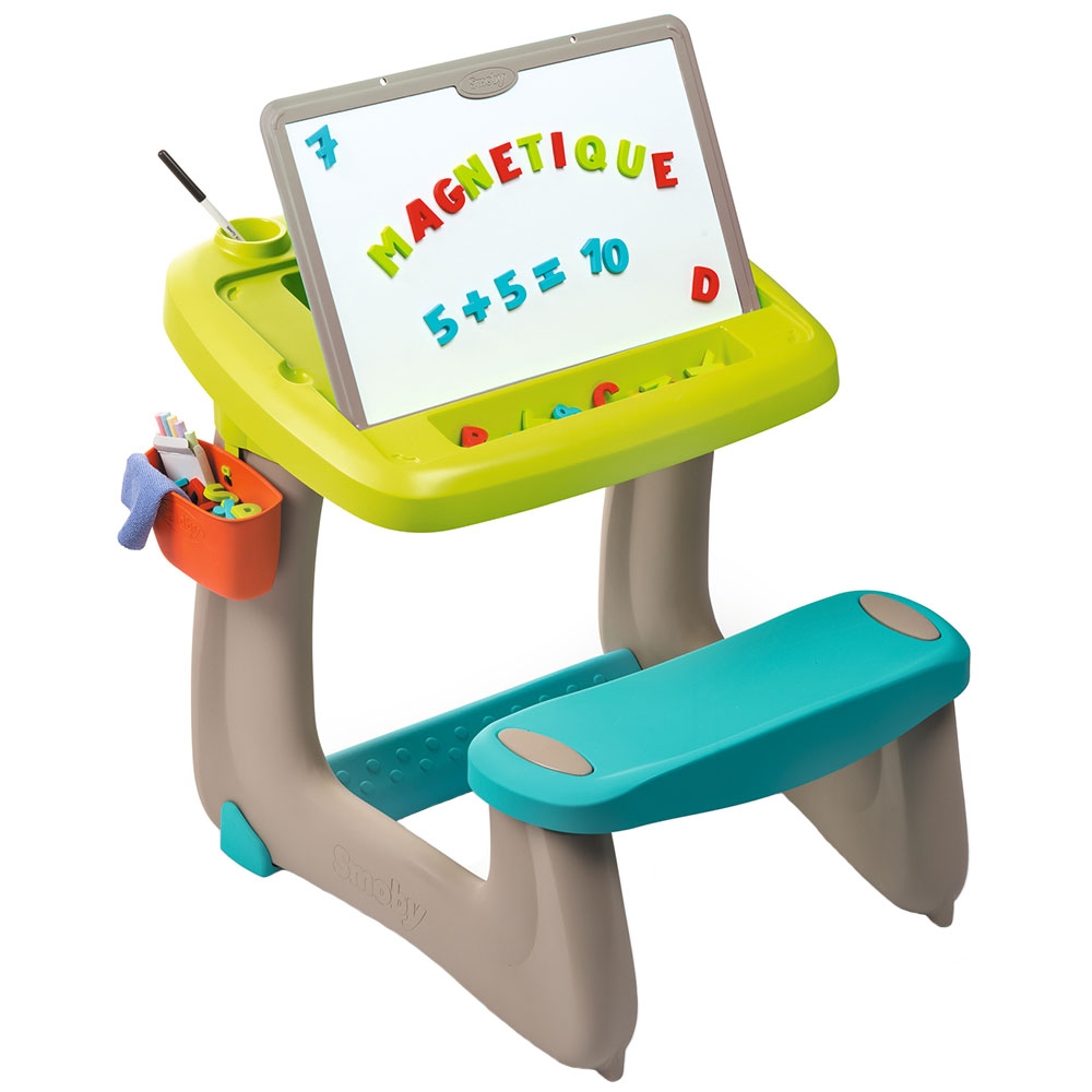 Banca școlară Smoby Little Pupils cu tablă - imagine 8
