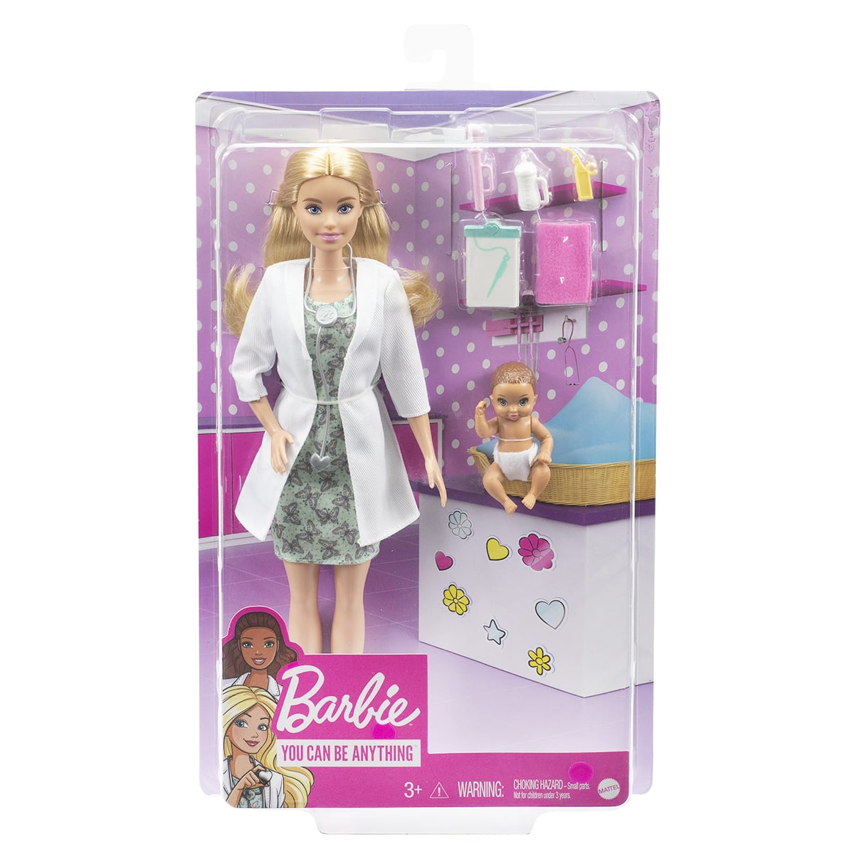 Papusa Barbie Doctor GVK03 cu Accesorii